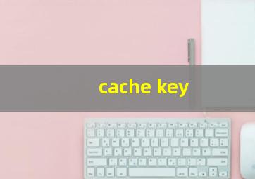 cache key